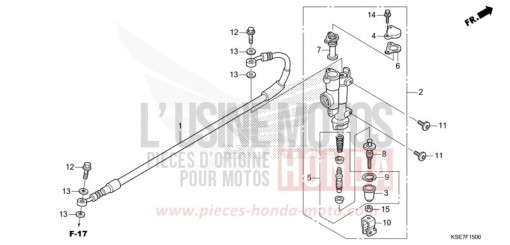 REAR BRAKE MASTER CYLINDER CRF150RBN de 2022
